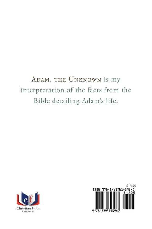 Produktbild: Adam, the Unknown