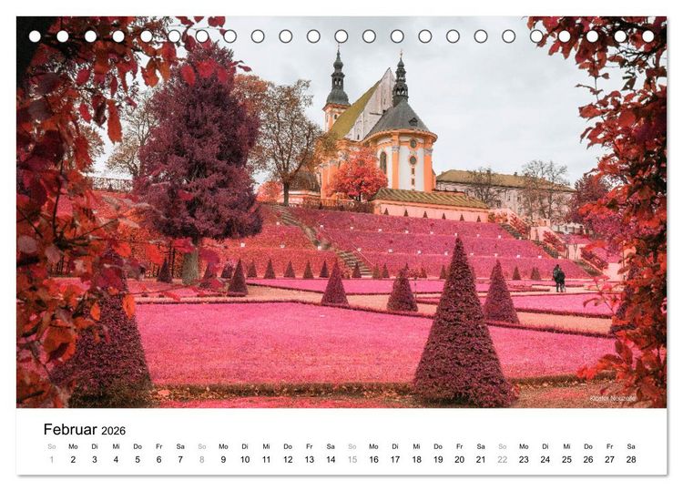 Produktbild: Die Lausitz durch den Infrarotfilter (Tischkalender 2026 DIN A5 quer), CALVENDO Monatskalender
