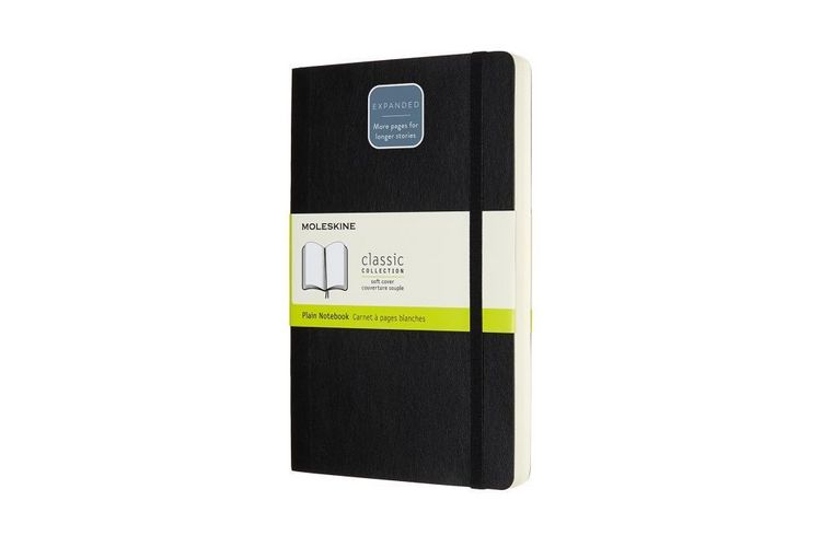 Produktbild: Moleskine Notizbuch Large/A5, Blanko, Erweiterte Seitenanzahl, Schwarz