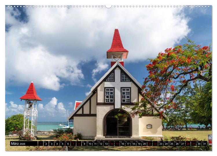 Produktbild: Trauminsel Mauritius (hochwertiger Premium Wandkalender 2026 DIN A2 quer), Kunstdruck in Hochglanz