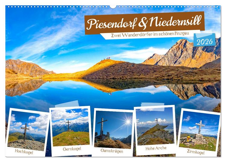 Produktbild: Piesendorf & Niedernsill (Wandkalender 2026 DIN A2 quer), CALVENDO Monatskalender