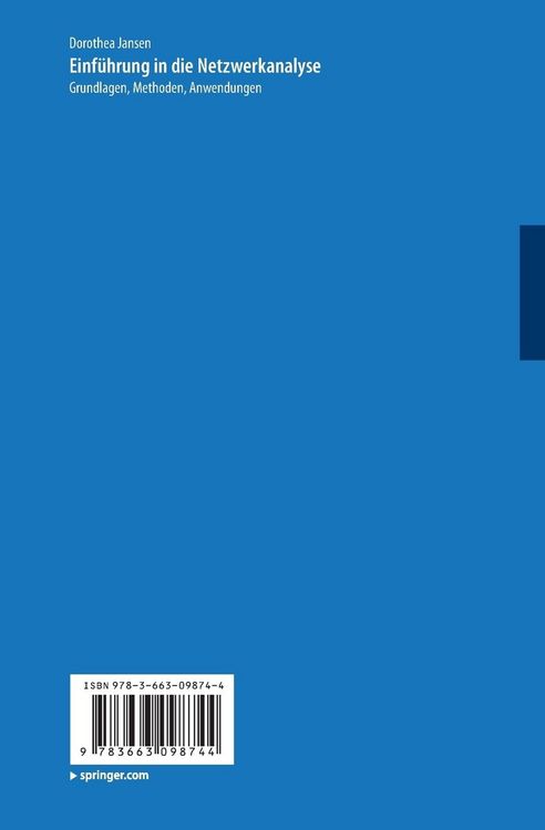 Produktbild: Einf&uuml;hrung in die Netzwerkanalyse