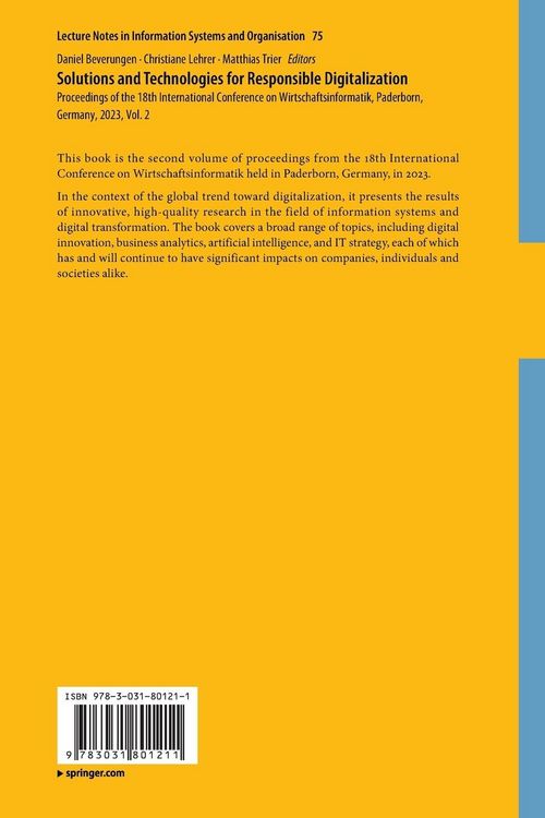 Produktbild: Solutions and Technologies for Responsible Digitalization