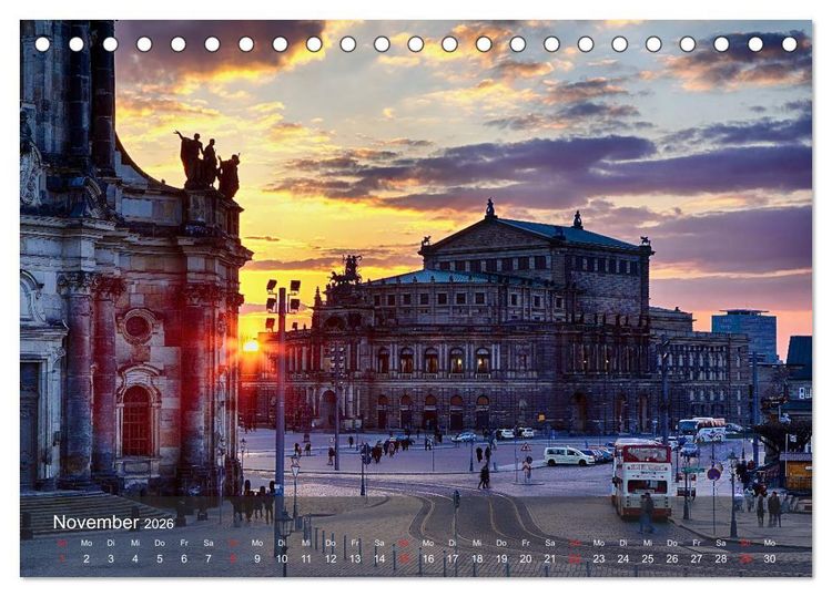 Produktbild: Dresden Bilder 2026 (Tischkalender 2026 DIN A5 quer), CALVENDO Monatskalender