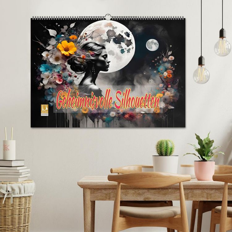 Produktbild: Geheimnisvolle Silhouetten (Wandkalender 2026 DIN A2 quer), CALVENDO Monatskalender