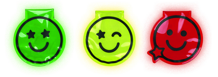 Produktbild: Magnet Clips mit LED Smile