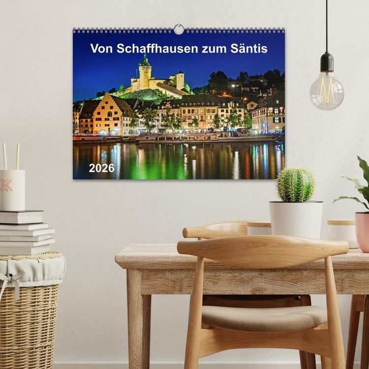 Produktbild: Von Schaffhausen zum S&auml;ntis (Wandkalender 2026 DIN A3 quer), CALVENDO Monatskalender