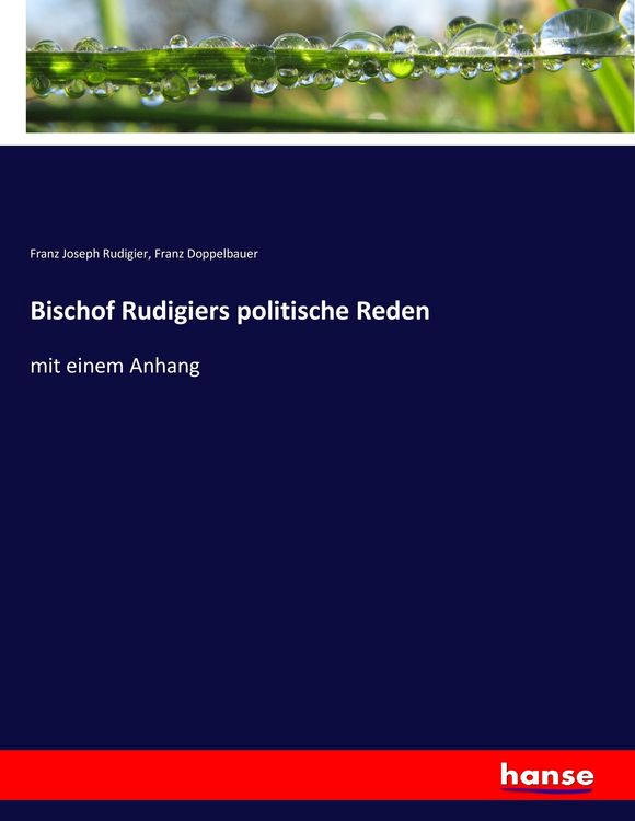 Produktbild: Bischof Rudigiers politische Reden
