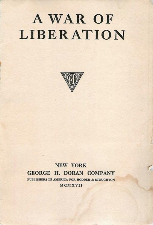 Produktbild: A War of Liberation