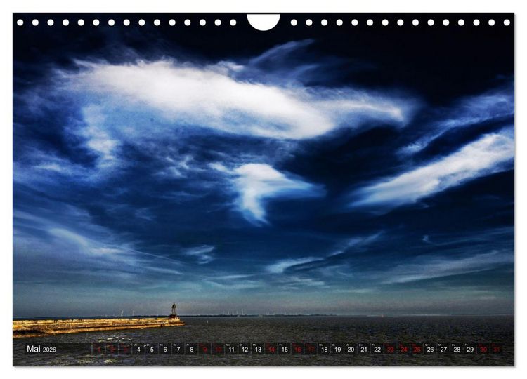 Produktbild: Bis zum Horizont. Der Himmel &uuml;ber Norddeutschland. (Wandkalender 2026 DIN A4 quer), CALVENDO Monatskalender
