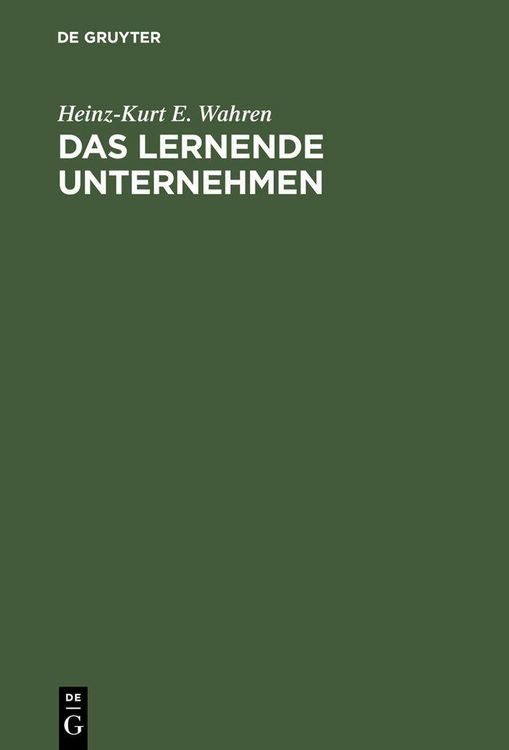 Produktbild: Das lernende Unternehmen
