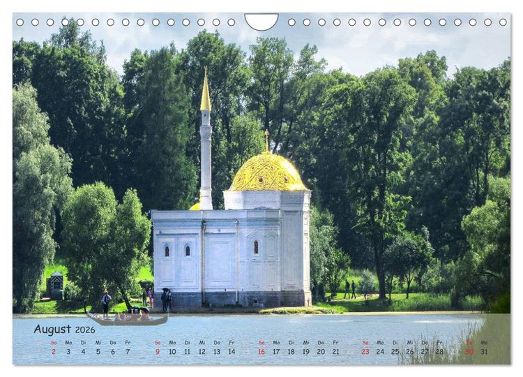 Produktbild: Sankt Petersburg - Pal&auml;ste der Umgebung (Wandkalender 2026 DIN A4 quer), CALVENDO Monatskalender