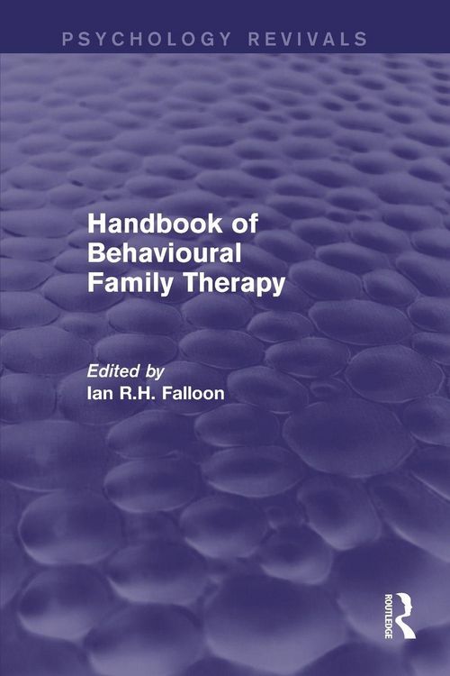 Produktbild: Handbook of Behavioural Family Therapy