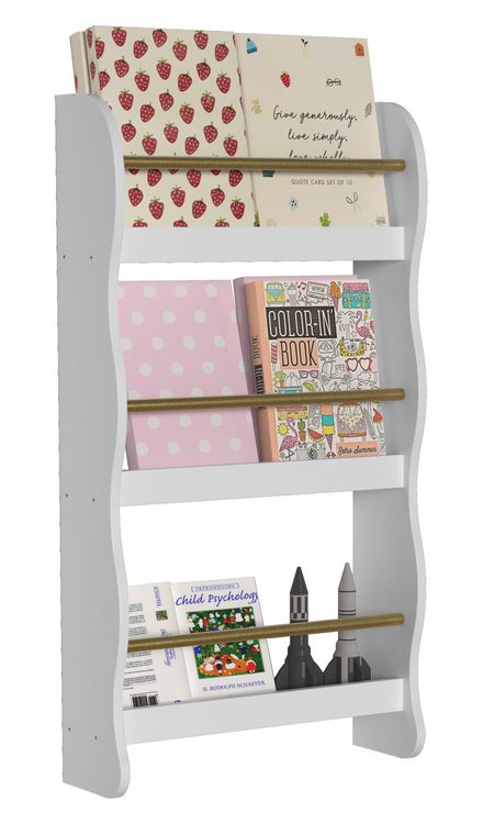 Produktbild: Holz Kinderregal B&uuml;cherregal Kinder Regal Kilaro