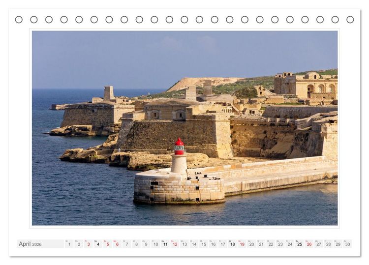 Produktbild: Malta. Impressionen einer Insel (Tischkalender 2026 DIN A5 quer), CALVENDO Monatskalender