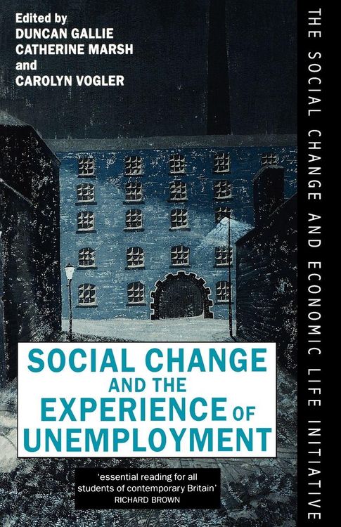 Produktbild: Social Change and the Experience of Unemployment