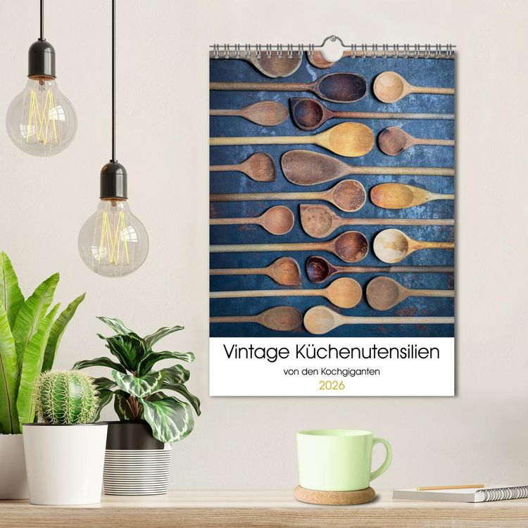 Produktbild: Vintage K&uuml;chenutensilien (Wandkalender 2026 DIN A4 hoch), CALVENDO Monatskalender