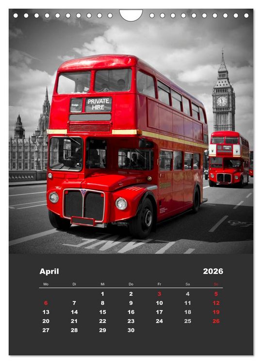 Produktbild: Glanzlichter einer Metropole LONDON (Wandkalender 2026 DIN A4 hoch), CALVENDO Monatskalender
