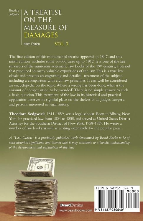 Produktbild: A Treatise on the Measure of Damages: Or an Inquiry Into the Principles Which Govern the Amount of Pecuniary Compensation Awarded by Courts of Justi
