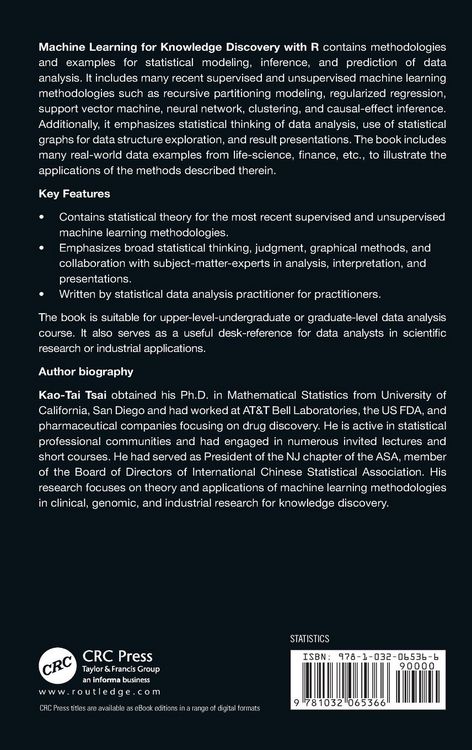 Produktbild: Machine Learning for Knowledge Discovery with R