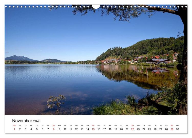 Produktbild: Hopfensee - Riviera des Allg&auml;us (Wandkalender 2026 DIN A3 quer), CALVENDO Monatskalender