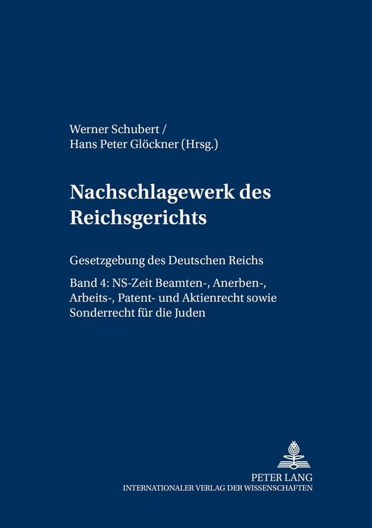 Produktbild: Nachschlagewerk des Reichsgerichts &ndash; Gesetzgebung des Deutschen Reichs