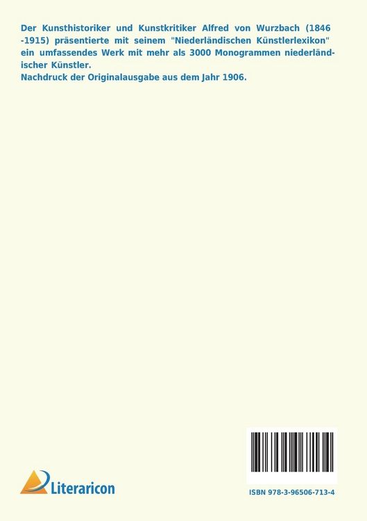 Produktbild: Niederl&auml;ndisches K&uuml;nstler-Lexikon