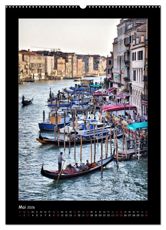 Produktbild: Venedig (hochwertiger Premium Wandkalender 2026 DIN A2 hoch), Kunstdruck in Hochglanz