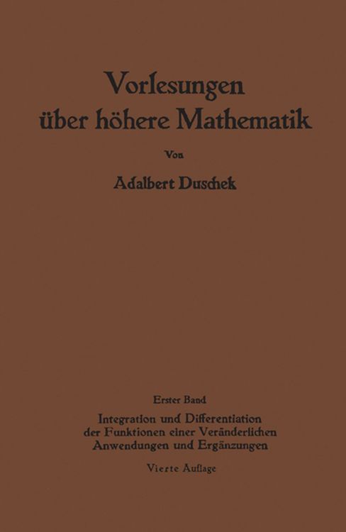 Produktbild: Vorlesungen über höhere Mathematik
