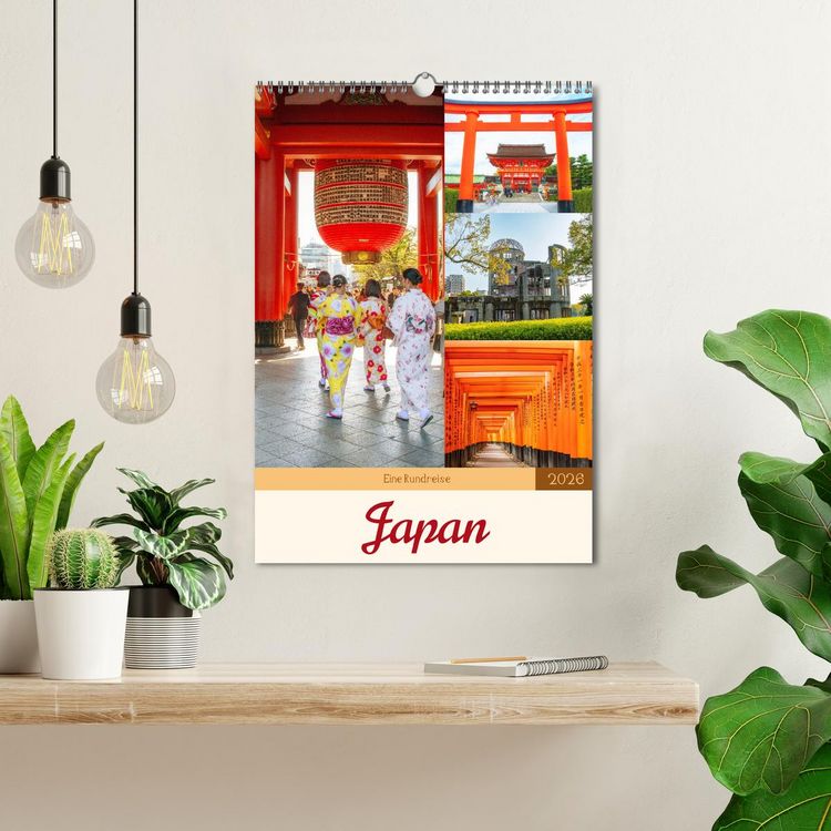 Produktbild: Eine Rundreise - Japan (Wandkalender 2026 DIN A3 hoch), CALVENDO Monatskalender
