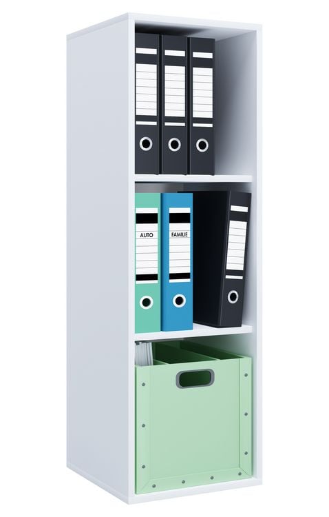 Produktbild: Holz B&uuml;ro Regal B&uuml;cher Ordner Aktenregal Lona l 3f