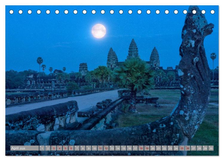 Produktbild: Vollmond - Momente der Ruhe (Tischkalender 2026 DIN A5 quer), CALVENDO Monatskalender