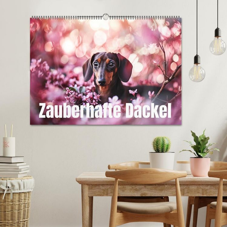 Produktbild: Zauberhafte Dackel (Wandkalender 2026 DIN A2 quer), CALVENDO Monatskalender