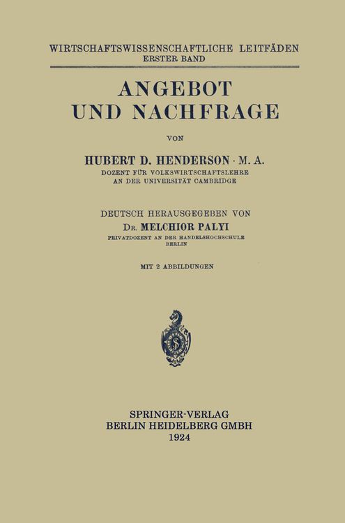 Produktbild: Angebot und Nachfrage