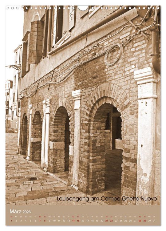 Produktbild: Das Ghetto Venedigs (Wandkalender 2026 DIN A3 hoch), CALVENDO Monatskalender
