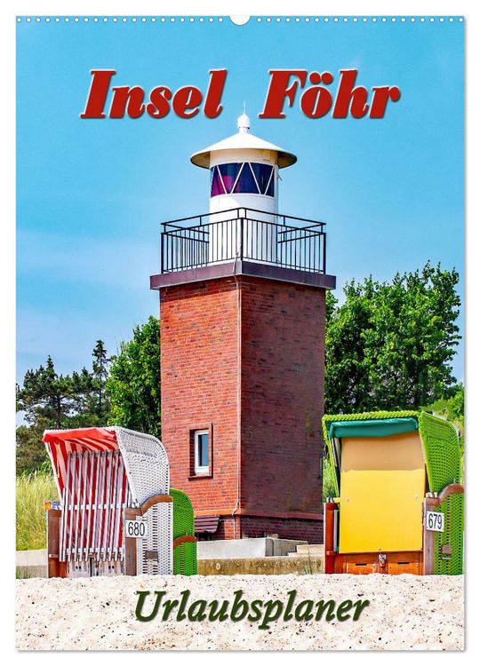 Produktbild: Insel F&ouml;hr - Urlaubsplaner (Wandkalender 2026 DIN A2 hoch), CALVENDO Monatskalender