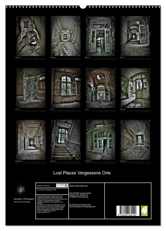 Produktbild: Lost Places Vergessene Orte (hochwertiger Premium Wandkalender 2026 DIN A2 hoch), Kunstdruck in Hochglanz