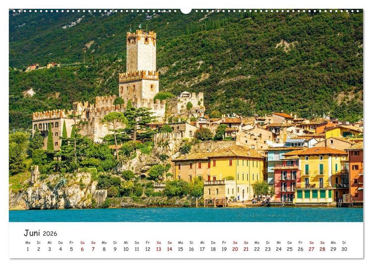 Produktbild: Malcesine am Gardasee (Wandkalender 2026 DIN A2 quer), CALVENDO Monatskalender