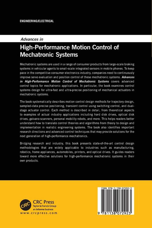 Produktbild: Advances in High-Performance Motion Control of Mechatronic Systems