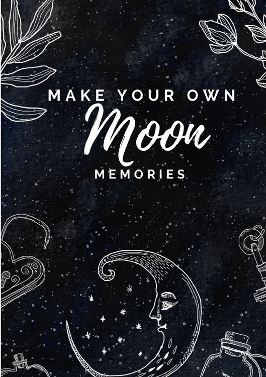 Produktbild: Moon Collection / Notizbuch, Bullet Journal, Journal, Planer, Tagebuch "Make your own Moon Memories"