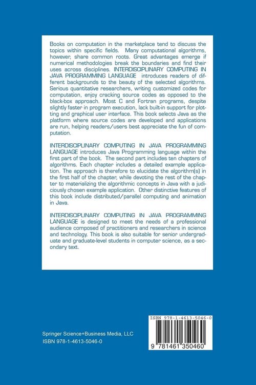 Produktbild: Interdisciplinary Computing in Java Programming