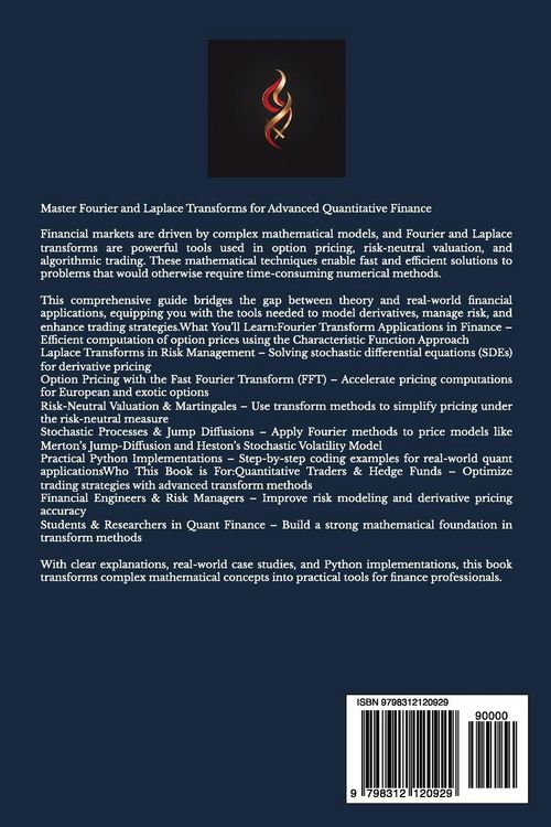 Produktbild: Fourier & Laplace Transforms in Quant Finance