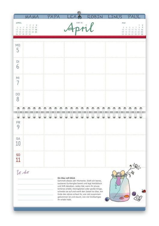 Produktbild: vergissmeinnicht 2027 - Der Familienkalender f&uuml;r Hand und Wand