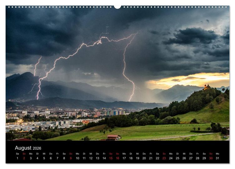 Produktbild: Innsbruck - Capital of the Alps (hochwertiger Premium Wandkalender 2026 DIN A2 quer), Kunstdruck in Hochglanz