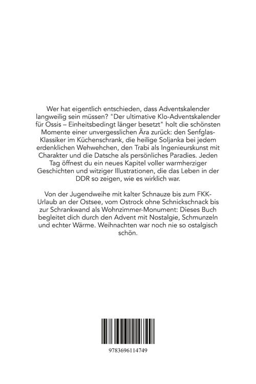 Produktbild: Der ultimative Klo-Adventskalender f&uuml;r Ossis