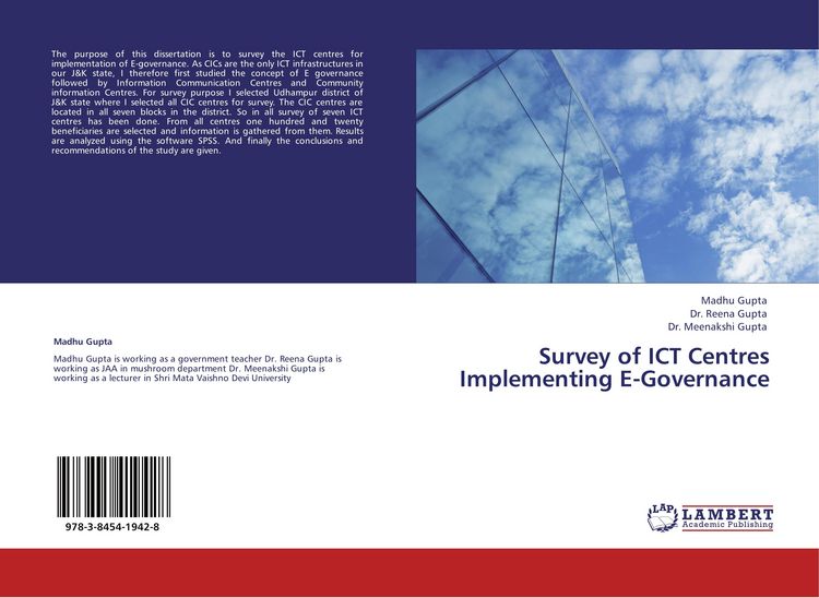 Produktbild: Survey of ICT Centres Implementing E-Governance