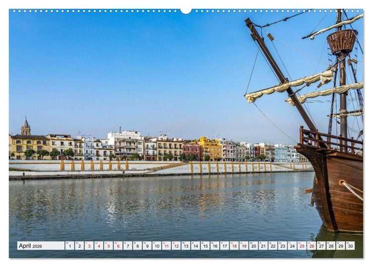 Produktbild: Andalusien - Sevilla (Wandkalender 2026 DIN A2 quer), CALVENDO Monatskalender