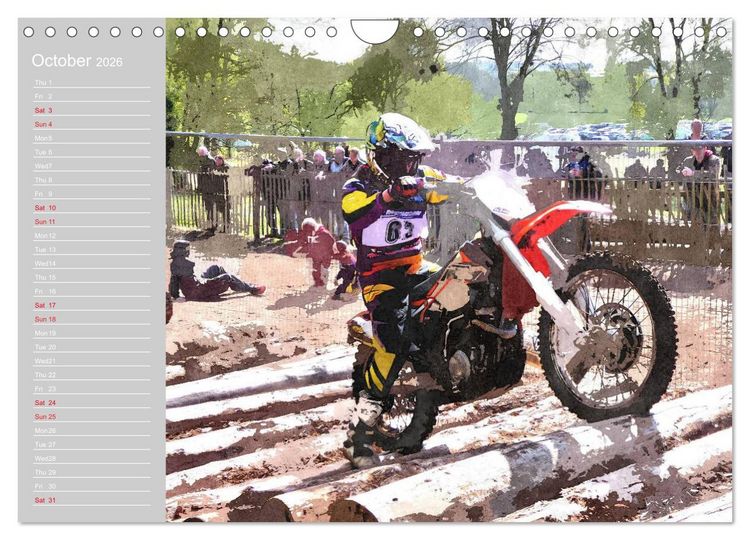 Produktbild: ENDURO RACING 2 (Wall Calendar 2026 DIN A4 landscape), CALVENDO 12 Month Wall Calendar