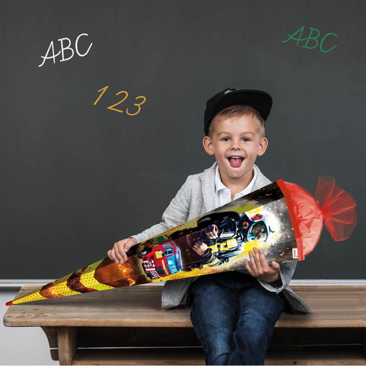 Produktbild: Motivschult&uuml;te, Feuerwehrmann, 85cm