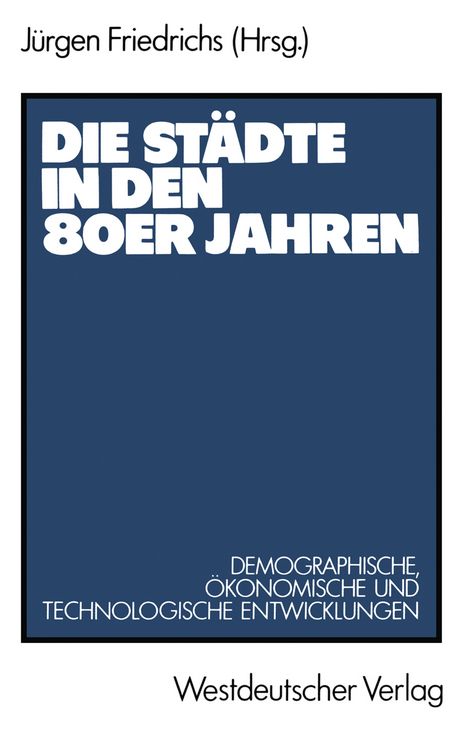 Produktbild: Die St&auml;dte in den 80er Jahren